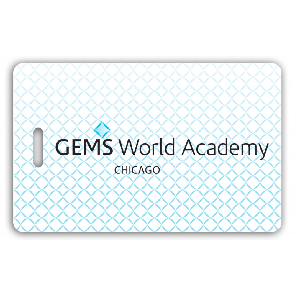 Custom Imprinted Full Color Write On Tag (Rectangle 2.125"x3.375") Custom Imprinted Full Color Write On Tag (Rectangle 2.125"x3.375")