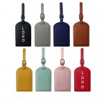Leather Luggage Tag with Logo
