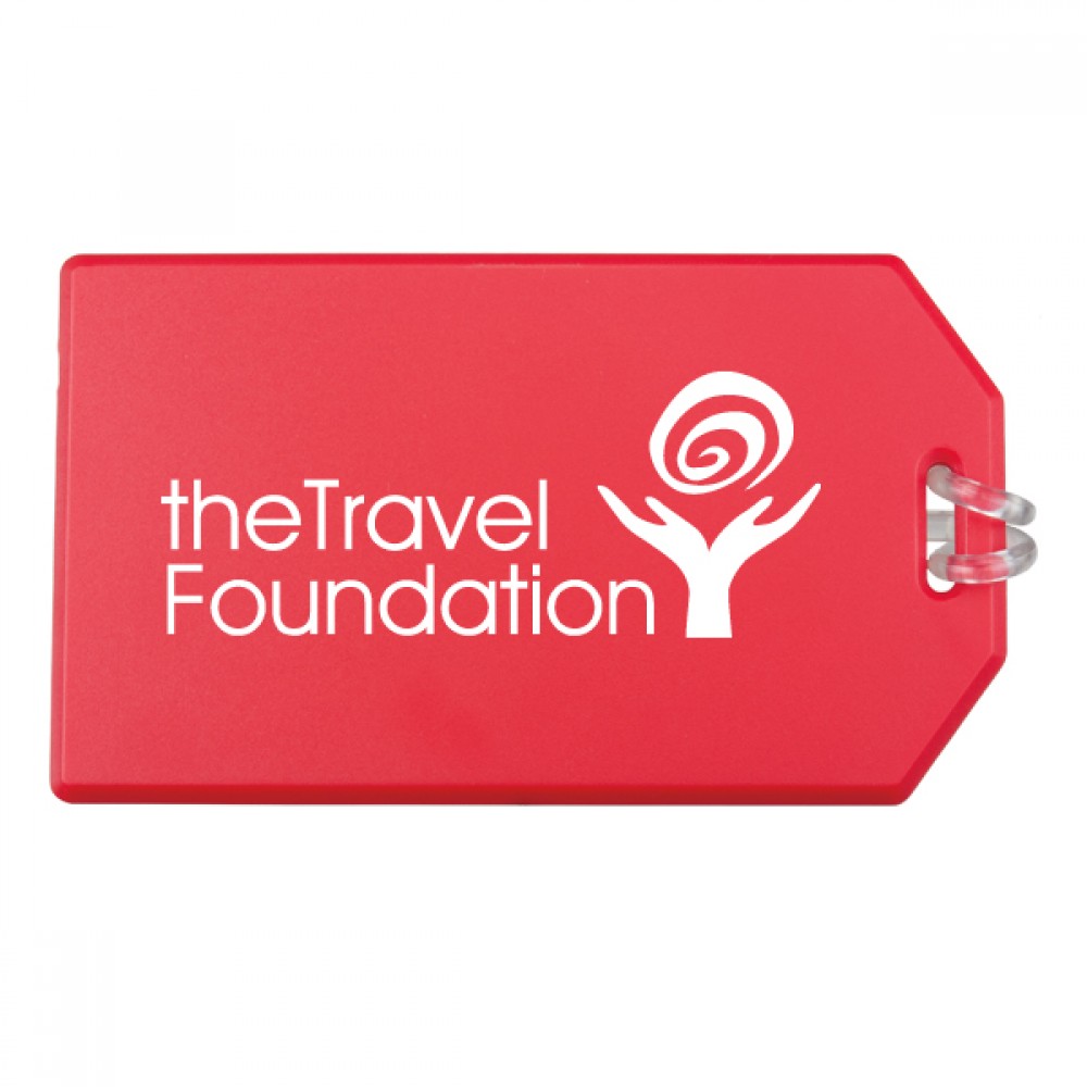 Standard Luggage Tag w/ Attached Strap with Logo