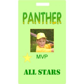 Custom Luggage & Sport Bag Tag - 2-1/2" x 4-1/2" with Logo