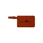 Rawhide Leatherette Luggage Tag with Logo