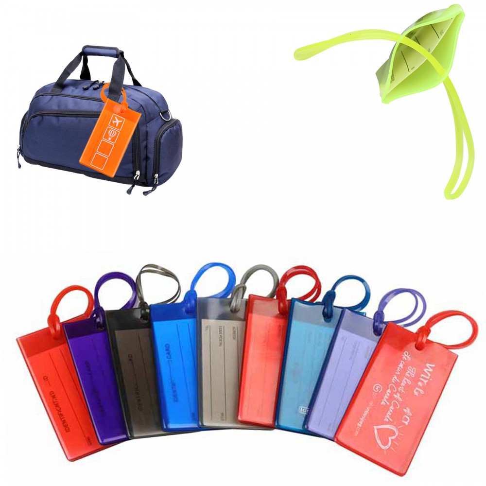 Logo Branded Rectangle PVC Luggage Tag