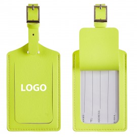 Leather Luggage Spotter Tag For Suitcases with Logo