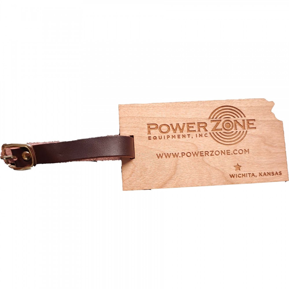 Hardwood State Luggage Tags with Logo