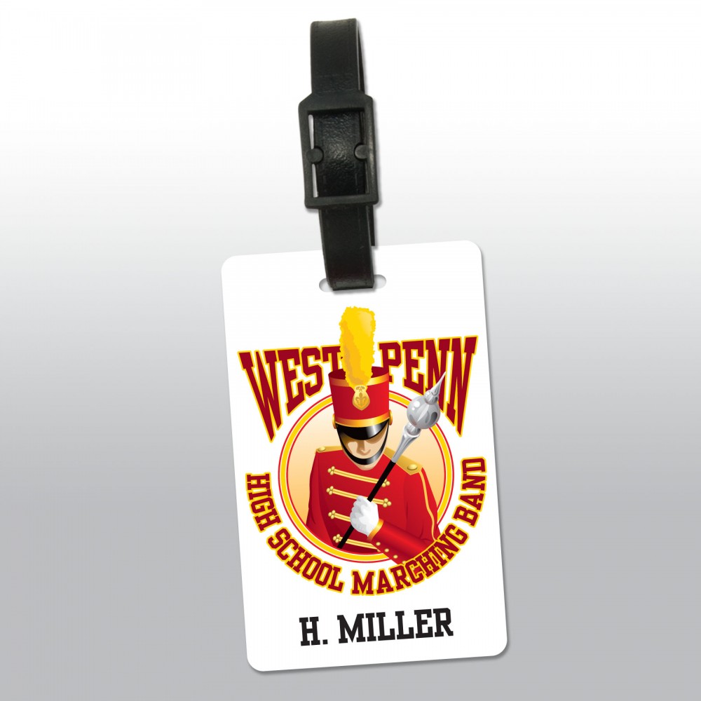 Small PVC Luggage Tag with Logo