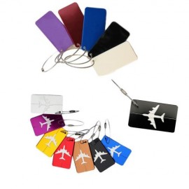 Airplane Shape Metal Travel Luggage tag with Logo  Airplane Shape Metal Travel Luggage tag with Logo