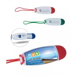 Oval Shaped Luggage Tag - Full Color with Logo