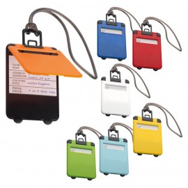 Suitcase Shaped Luggage Tag with Logo