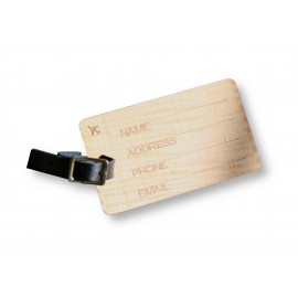 Customized Slim Wooden Engraved Luggage Tags (JARBRIDGE)