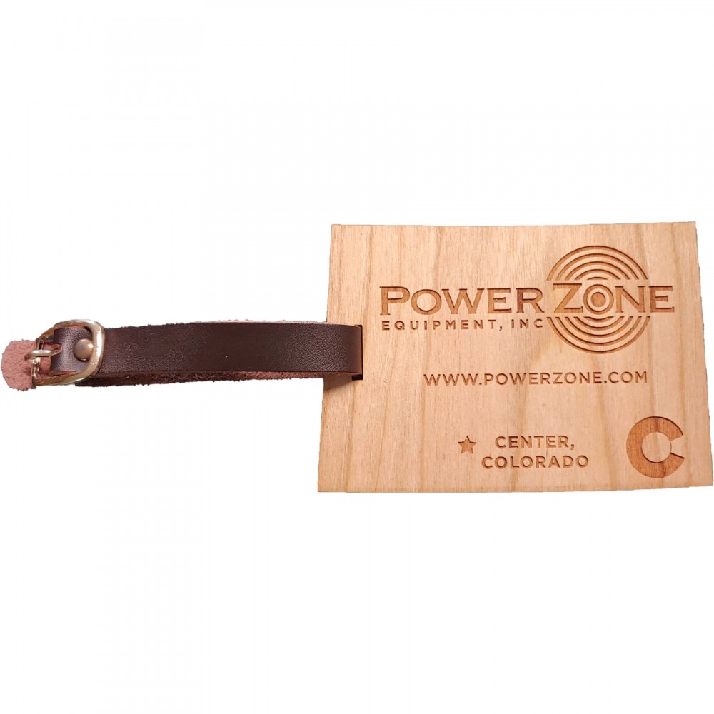 Custom Hardwood State Luggage Tags