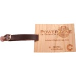 Custom Hardwood State Luggage Tags