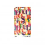 Logo Branded 3D Lenticular Changing Color Alphabet Luggage Tag (Custom)