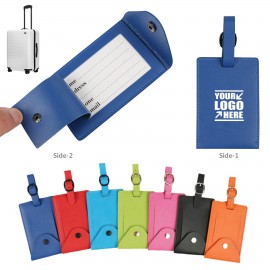 Customized Hidden Name Plate PU Leather Luggage Tag  Customized Hidden Name Plate PU Leather Luggage Tag
