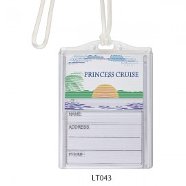 Logo In-Motion Luggage Tag (Beach View) with Logo  Logo In-Motion Luggage Tag (Beach View) with Logo