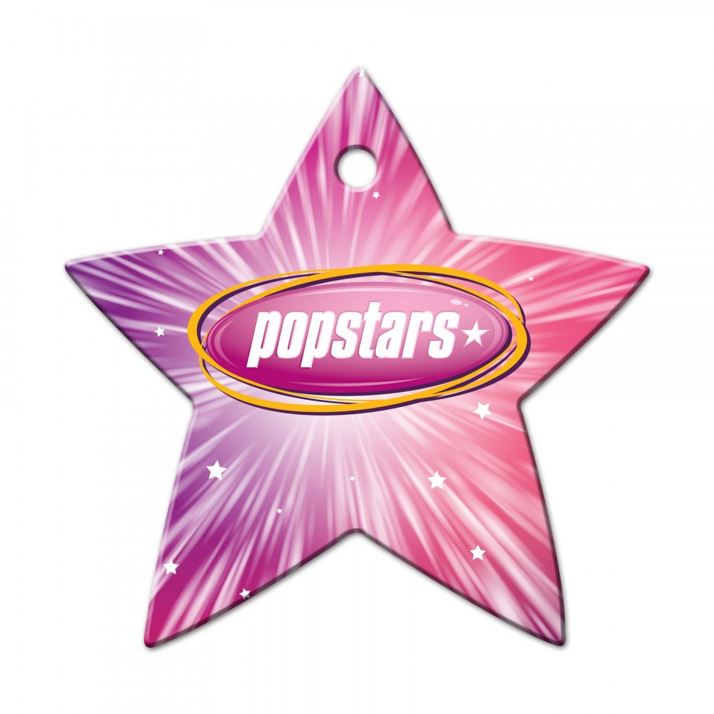 Star Shaped Luggage Tag with Logo