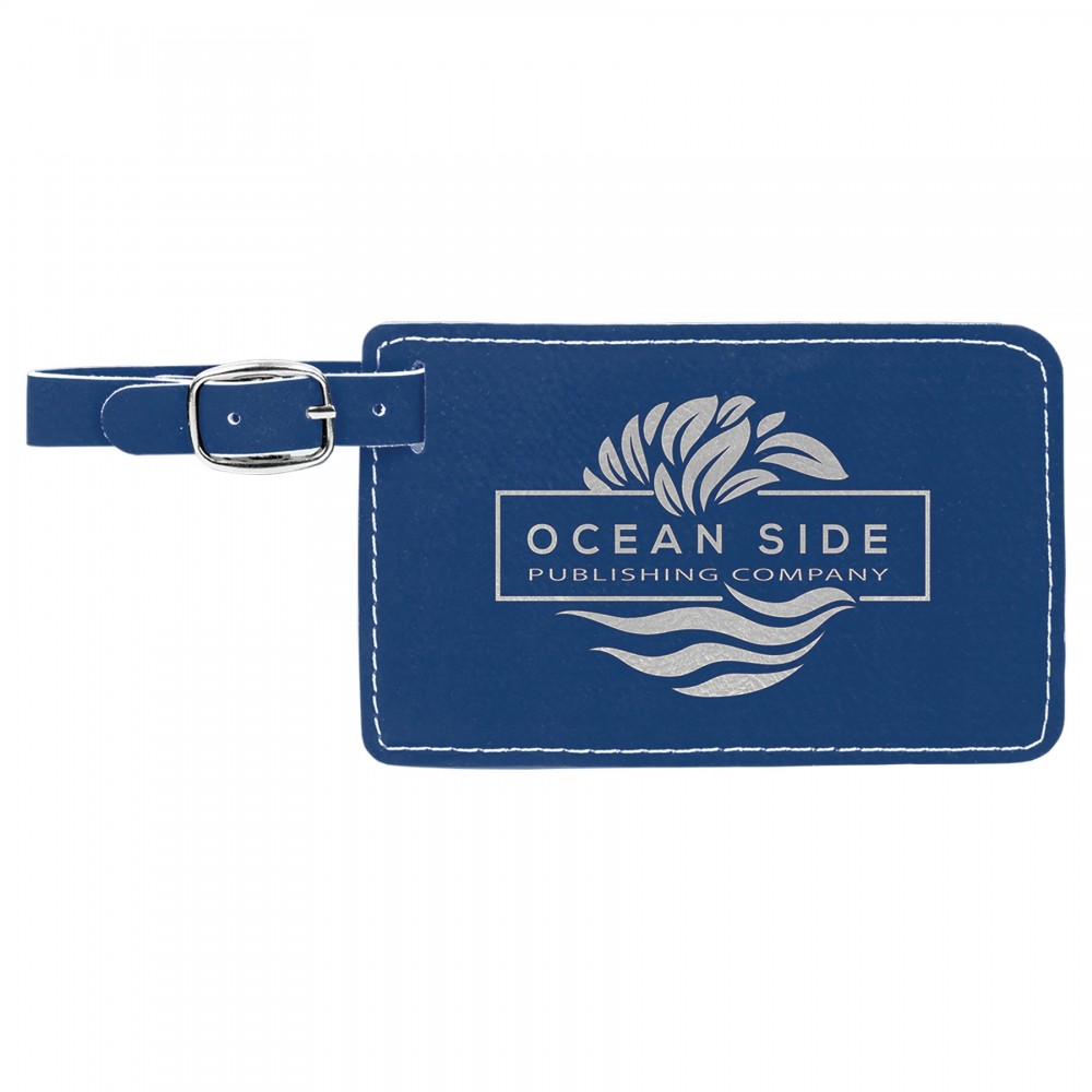 Leatherette Luggage Tag with Logo