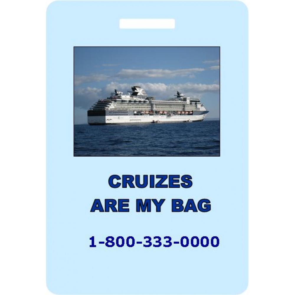 Custom Luggage & Sport Bag Tag 2-3/4" x 4" with Logo Custom Luggage & Sport Bag Tag 2-3/4" x 4" with Logo