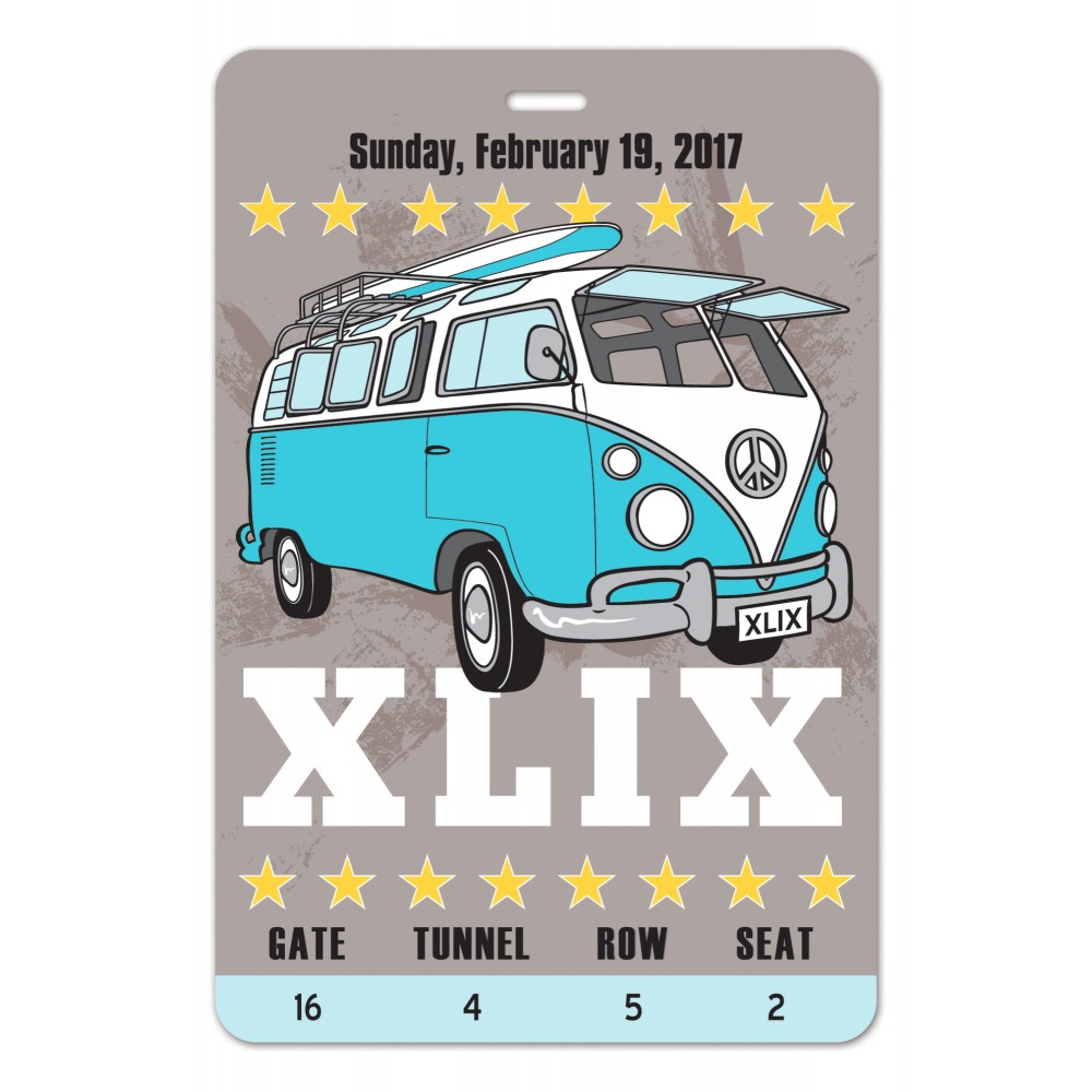 Laminated Event Tag (4"x6") Rectangle Custom Printed Laminated Event Tag (4"x6") Rectangle Custom Printed