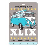 Laminated Event Tag (4"x6") Rectangle Custom Printed