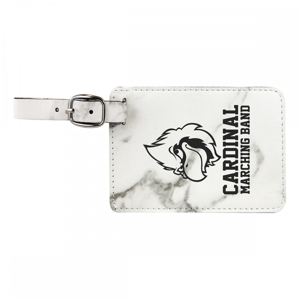 Personalized Marble Leatherette Luggage Tag Personalized Marble Leatherette Luggage Tag