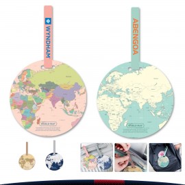 Personalized World Map Name Tag  Personalized World Map Name Tag