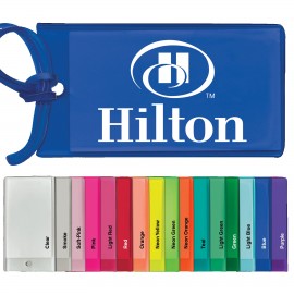 Bag & Luggage Tag - Business Card Insert - Spot Color with Logo  Bag & Luggage Tag - Business Card Insert - Spot Color with Logo