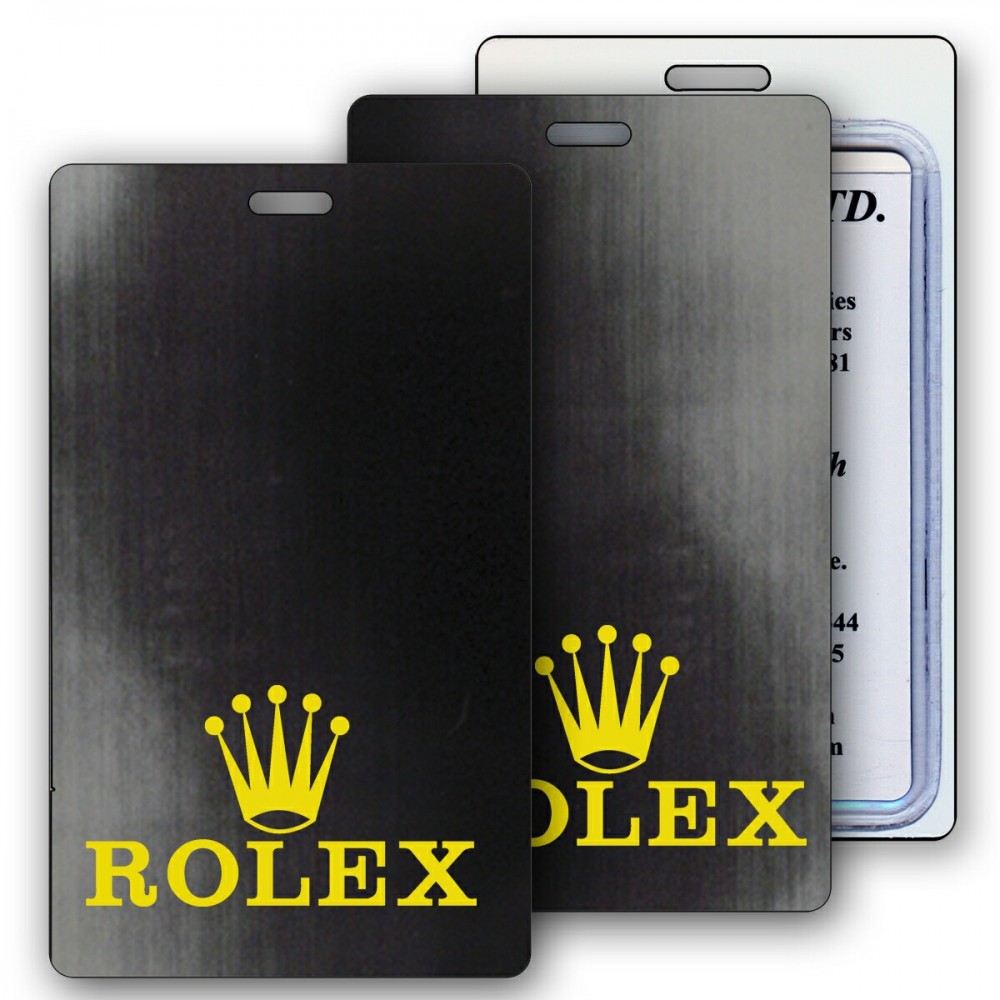 Custom Imprinted Lenticular Black/Gray Changing Color Luggage Tag (Custom) Custom Imprinted Lenticular Black/Gray Changing Color Luggage Tag (Custom)