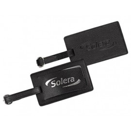 Logo Branded New Englander Leather Baggage Tag