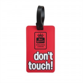 Promotional Don't Touch! Luggage Tag- Red