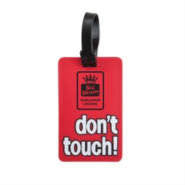 Customized Don't Touch! Luggage Tag- Red  Customized Don