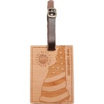 Promotional Hardwood State Luggage Tags