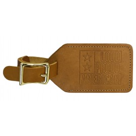 Custom Leather Rectangle Luggage Tag