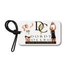Logo Branded Large Rectangle w/Round Corners Bag & Luggage Tag - Full Color