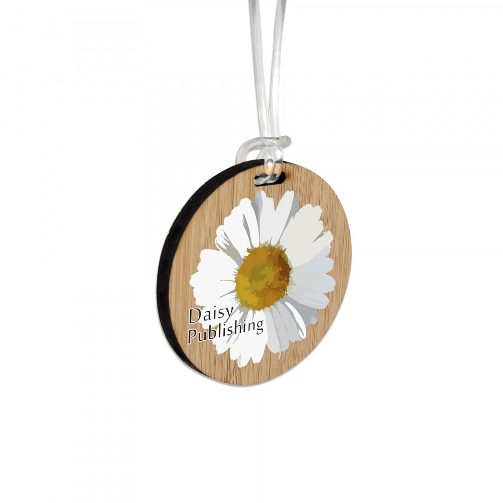 8 Square Inch Ultra Vivid Bamboo Bag Tag Custom Printed 8 Square Inch Ultra Vivid Bamboo Bag Tag Custom Printed