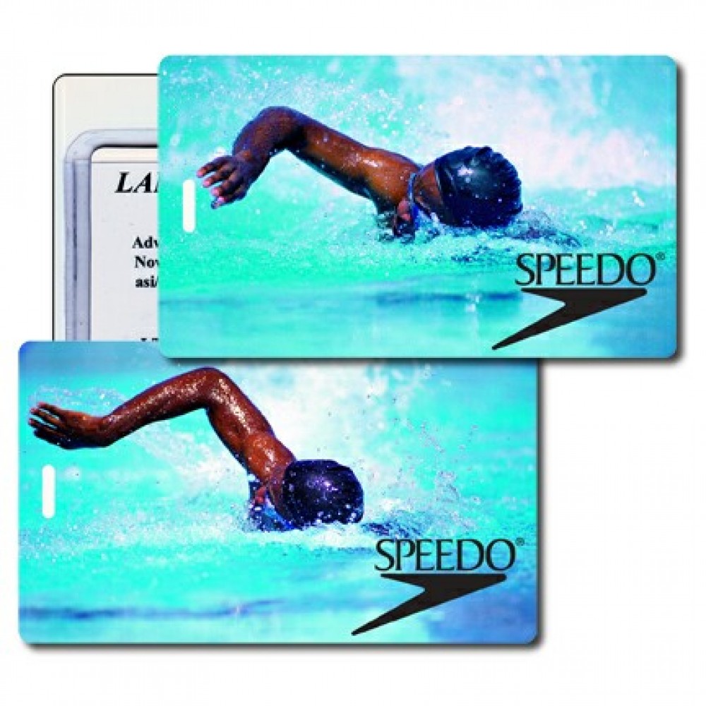 Custom Imprinted 3D Lenticular Luggage Tag (Full Custom Designed) Custom Imprinted 3D Lenticular Luggage Tag (Full Custom Designed)