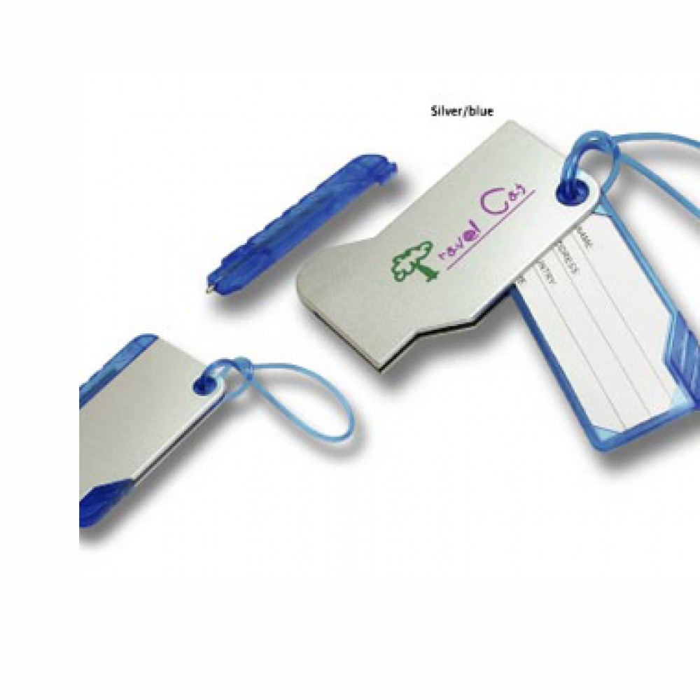 Logo Branded Luggage Tag w/Ball Pen (Screen) Logo Branded Luggage Tag w/Ball Pen (Screen)
