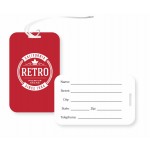 Logo Branded Luggage Tag w/Clear Loop (2.5"x4")