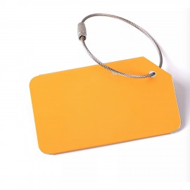 Aluminum Luggage Tag (Cornered) with Logo