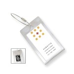 Promotional Globe-Trotter Business Card Luggage Tag