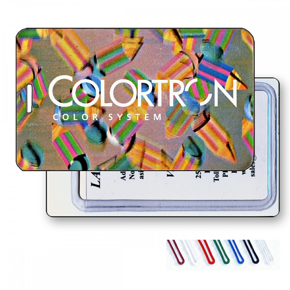 Logo Branded Lenticular Pencils Luggage Tag w/3D Image (Imprinted) Logo Branded Lenticular Pencils Luggage Tag w/3D Image (Imprinted)