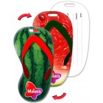 Custom Printed Flip-Flop Shape Luggage Tag w/Watermelon Fruit Lenticular Design (Custom)