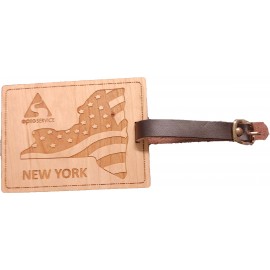 Logo Branded 3" x 4" - New York Hardwood Luggage Tags