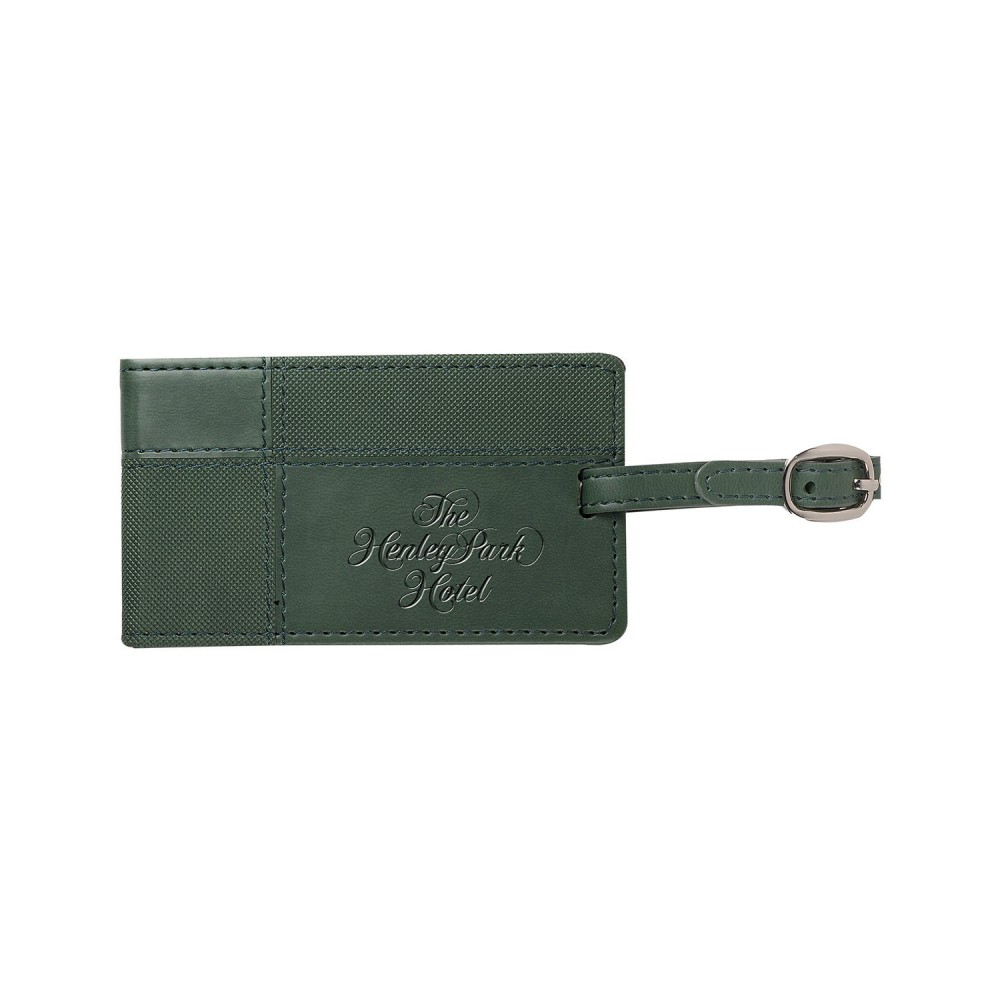 Tuscany Duo-Textured Luggage Tag. with Logo Tuscany Duo-Textured Luggage Tag. with Logo