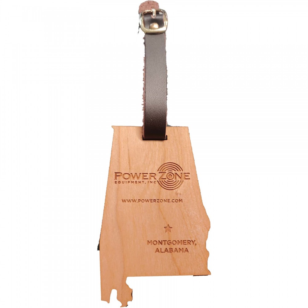 Hardwood State Luggage Tags with Logo