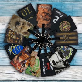 Premium Faux Leather Luggage / Bag Tags with Logo
