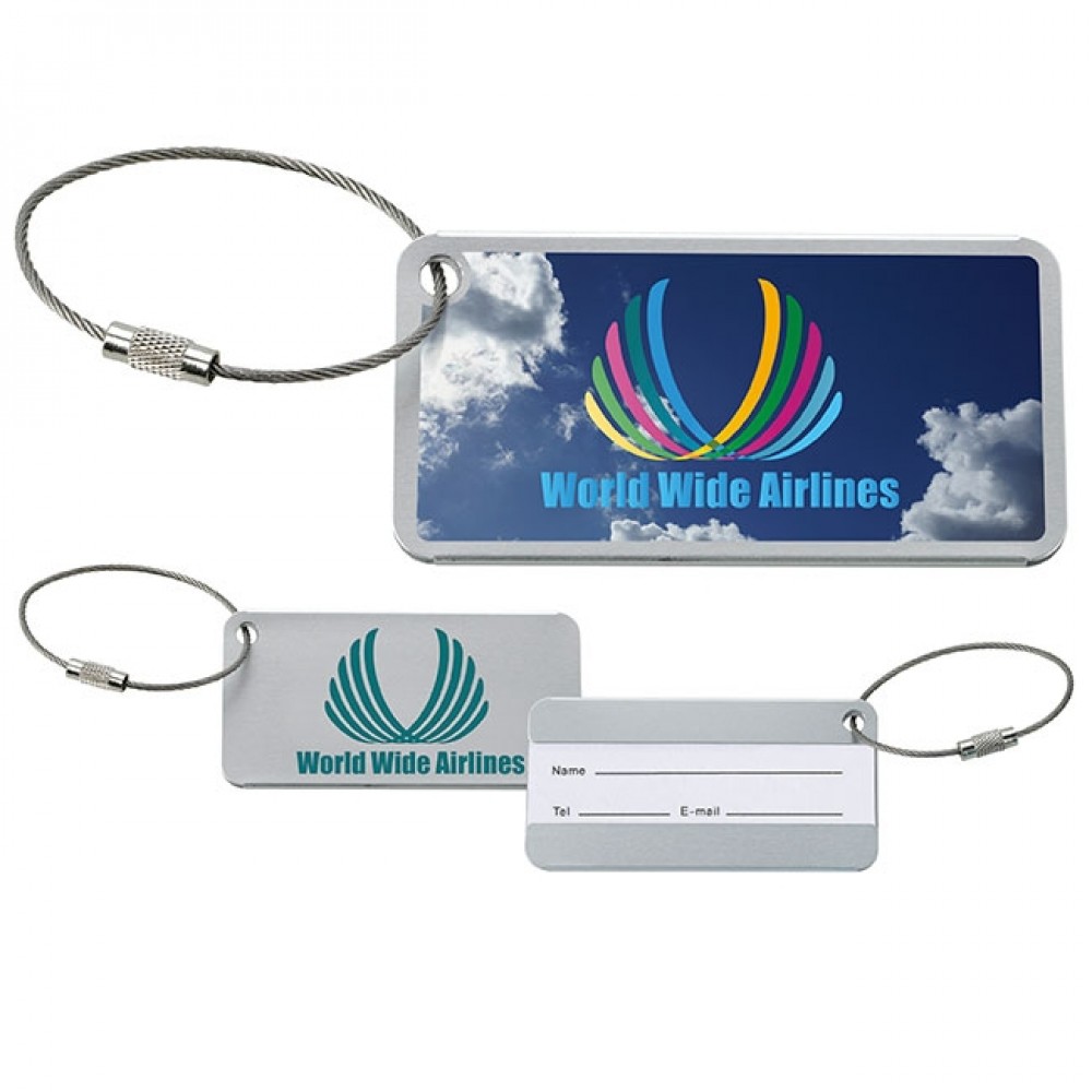 Custom Imprinted Good Value Compact Luggage Tag