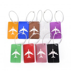 Custom Airplane Aluminum Luggage Tag