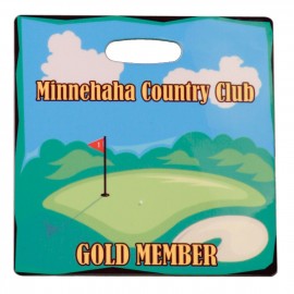 3.5" x 3.5" - Rectangle Plastic Bag Tag with Logo  3.5" x 3.5" - Rectangle Plastic Bag Tag with Logo