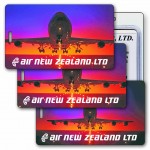 3D Lenticular Jumbo Jet Airplane Stock Image Luggage Tag (Imprinted) Custom Imprinted
