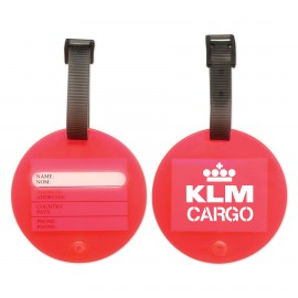 Custom Red Circle Luggage Tag